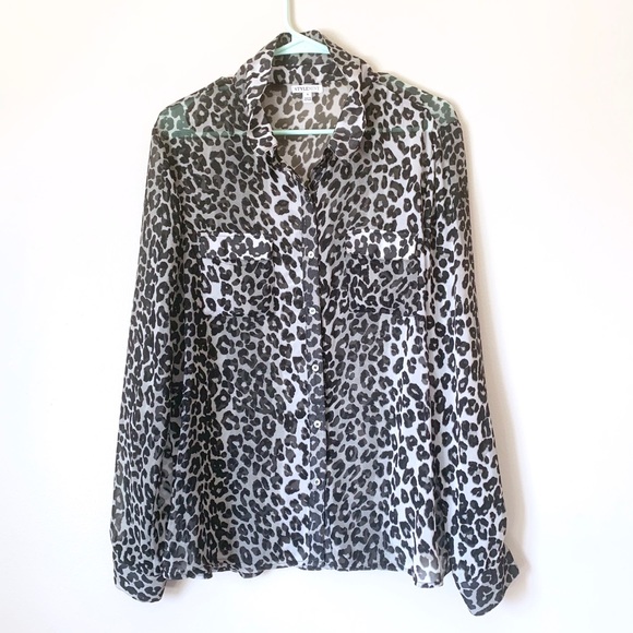 Style Mint Animal print sheet button up - Picture 1 of 6